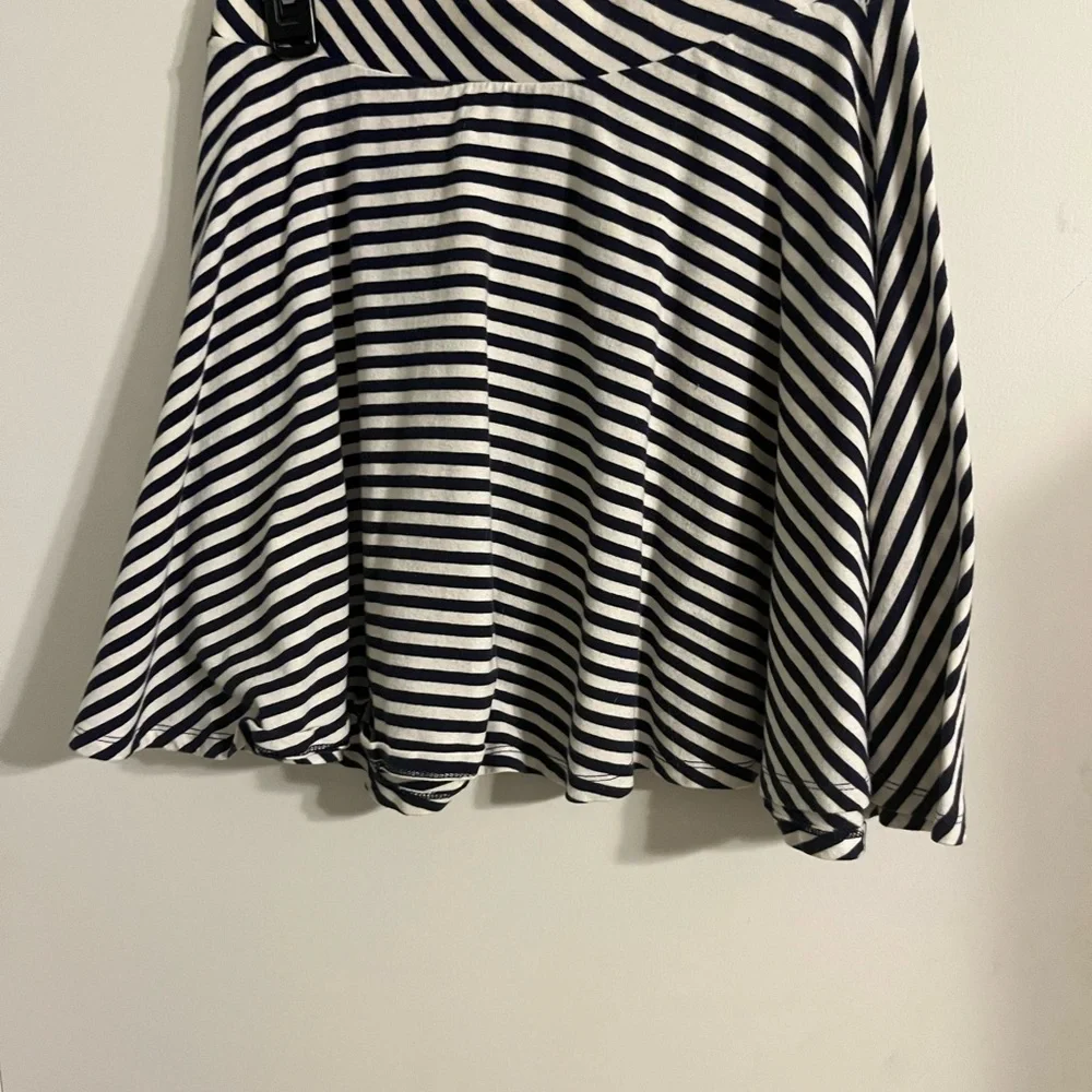 Striped Navy and White Women's Skirt